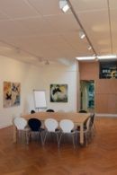 Vergaderen in een Kunstatelier in Den Haag
